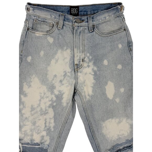 Urban Outfitters BDG Grunge 90s Ripped Distressed High Rise Straight Denim Jeans - Picture 6 of 16